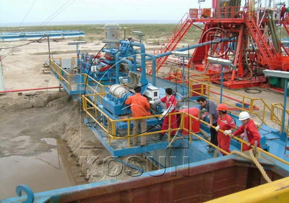 KOSUN solids control equipment on drilling rig