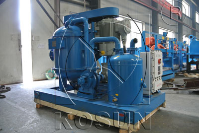 What is the working principle of vacuum degasser for drilling fluids mud system